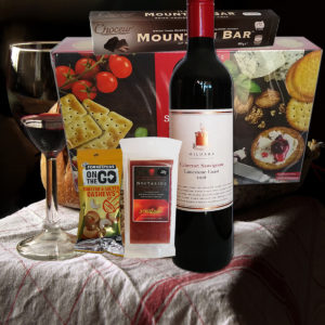 Men's Christmas Hamper - Wine, Dried Fruit, Crackers, Chocolate and Nuts