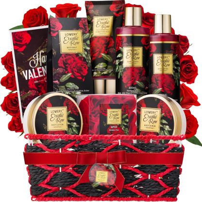 Exotic Rose Valentines Day Basket